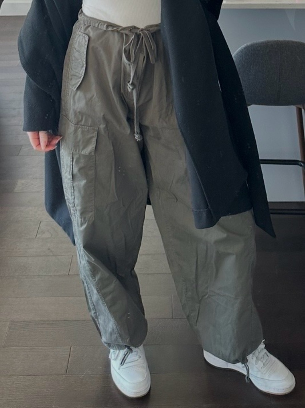 Good American Olive Green Cargo Pant
